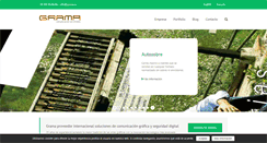 Desktop Screenshot of grama.es